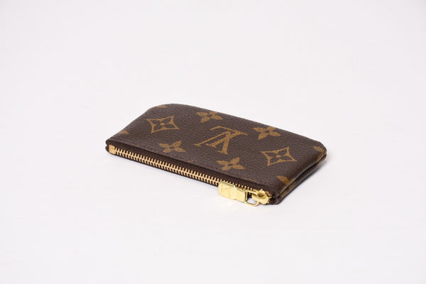 極美品 LOUIS VUITTON ルイヴィトン ポシェット クレ コインケース 小銭入れ M62650 モノグラム ブラウン 中古 4b013953
