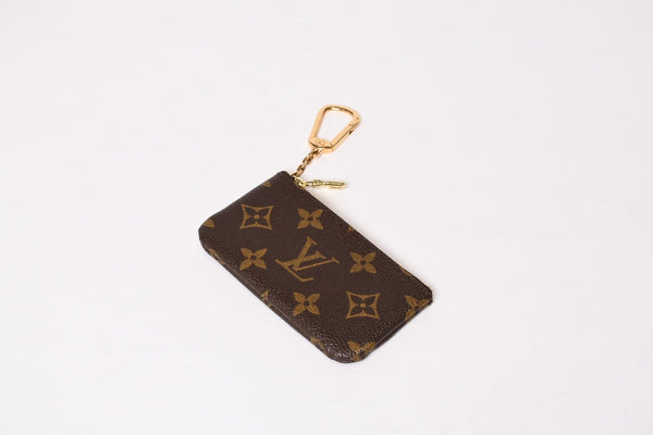 極美品 LOUIS VUITTON ルイヴィトン ポシェット クレ コインケース 小銭入れ M62650 モノグラム ブラウン 中古 4b013953