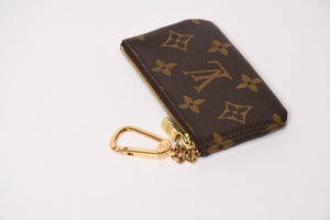 極美品 LOUIS VUITTON ルイヴィトン ポシェット クレ コインケース 小銭入れ M62650 モノグラム ブラウン 中古 4b013953
