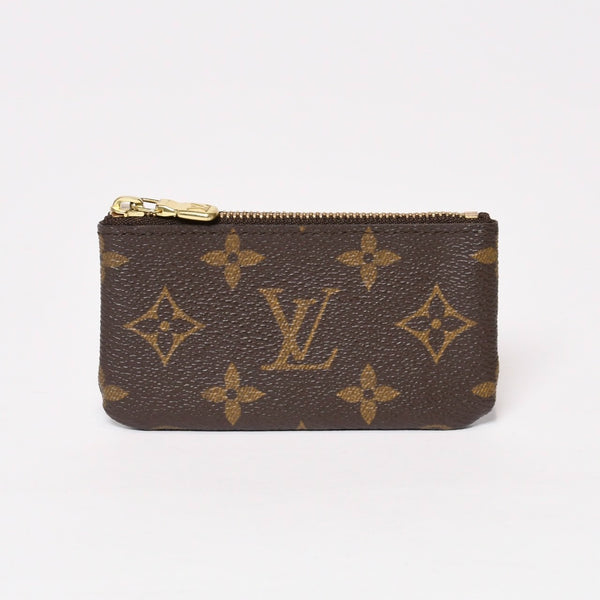 極美品 LOUIS VUITTON ルイヴィトン ポシェット クレ コインケース 小銭入れ M62650 モノグラム ブラウン 中古 4b013954
