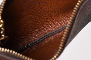 極美品 LOUIS VUITTON ルイヴィトン ポシェット クレ コインケース 小銭入れ M62650 モノグラム ブラウン 中古 4b013954
