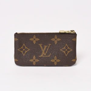 極美品 LOUIS VUITTON ルイヴィトン ポシェット クレ コインケース 小銭入れ M62650 モノグラム ブラウン 中古 4b013954