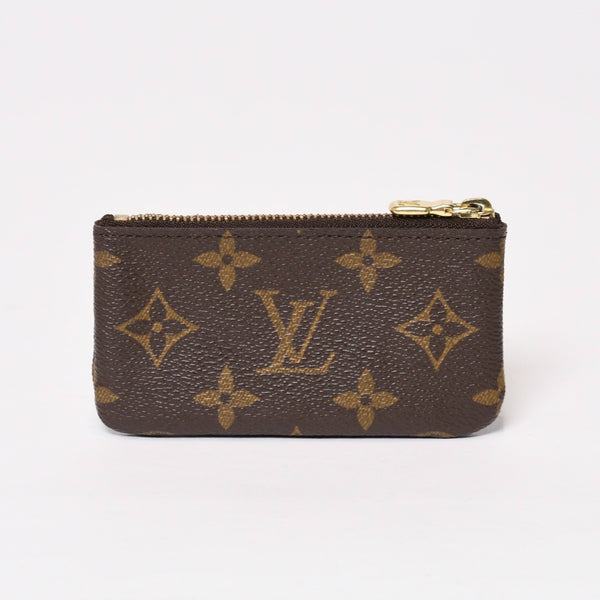 極美品 LOUIS VUITTON ルイヴィトン ポシェット クレ コインケース 小銭入れ M62650 モノグラム ブラウン 中古 4b013954