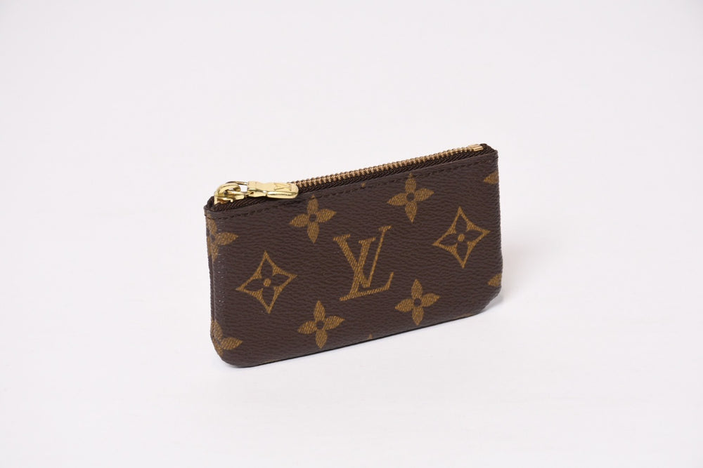極美品 LOUIS VUITTON ルイヴィトン ポシェット クレ コインケース 小銭入れ M62650 モノグラム ブラウン 中古 4b013954