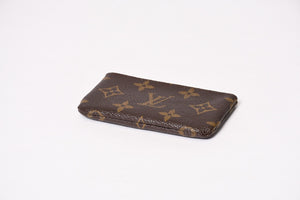 極美品 LOUIS VUITTON ルイヴィトン ポシェット クレ コインケース 小銭入れ M62650 モノグラム ブラウン 中古 4b013954