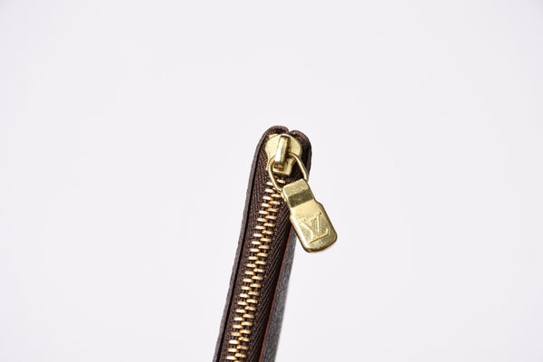 極美品 LOUIS VUITTON ルイヴィトン ポシェット クレ コインケース 小銭入れ M62650 モノグラム ブラウン 中古 4b013954