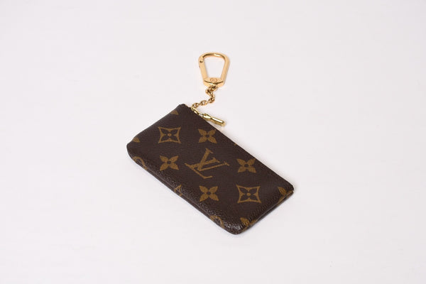 極美品 LOUIS VUITTON ルイヴィトン ポシェット クレ コインケース 小銭入れ M62650 モノグラム ブラウン 中古 4b013954