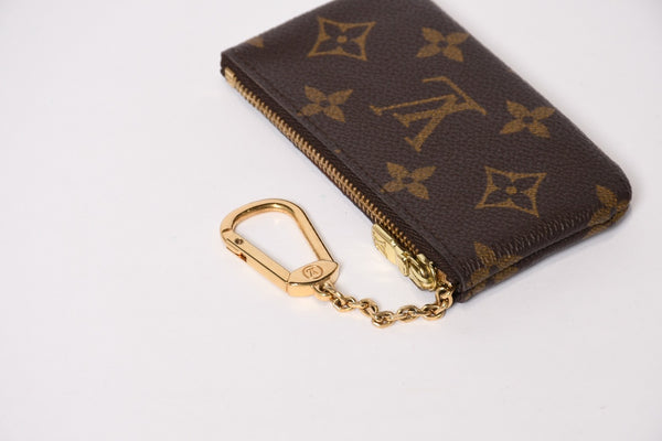 極美品 LOUIS VUITTON ルイヴィトン ポシェット クレ コインケース 小銭入れ M62650 モノグラム ブラウン 中古 4b013954
