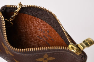 極美品 LOUIS VUITTON ルイヴィトン ポシェット クレ コインケース 小銭入れ M62650 モノグラム ブラウン 中古 4b013954
