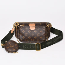 Load image into Gallery viewer, 極美品 LOUIS VUITTON ルイヴィトン モノグラム ミュルティポシェット アクセソワール カーキ ショルダーバッグ M44813 中古 4b013960