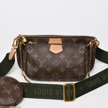 Load image into Gallery viewer, 極美品 LOUIS VUITTON ルイヴィトン モノグラム ミュルティポシェット アクセソワール カーキ ショルダーバッグ M44813 中古 4b013960