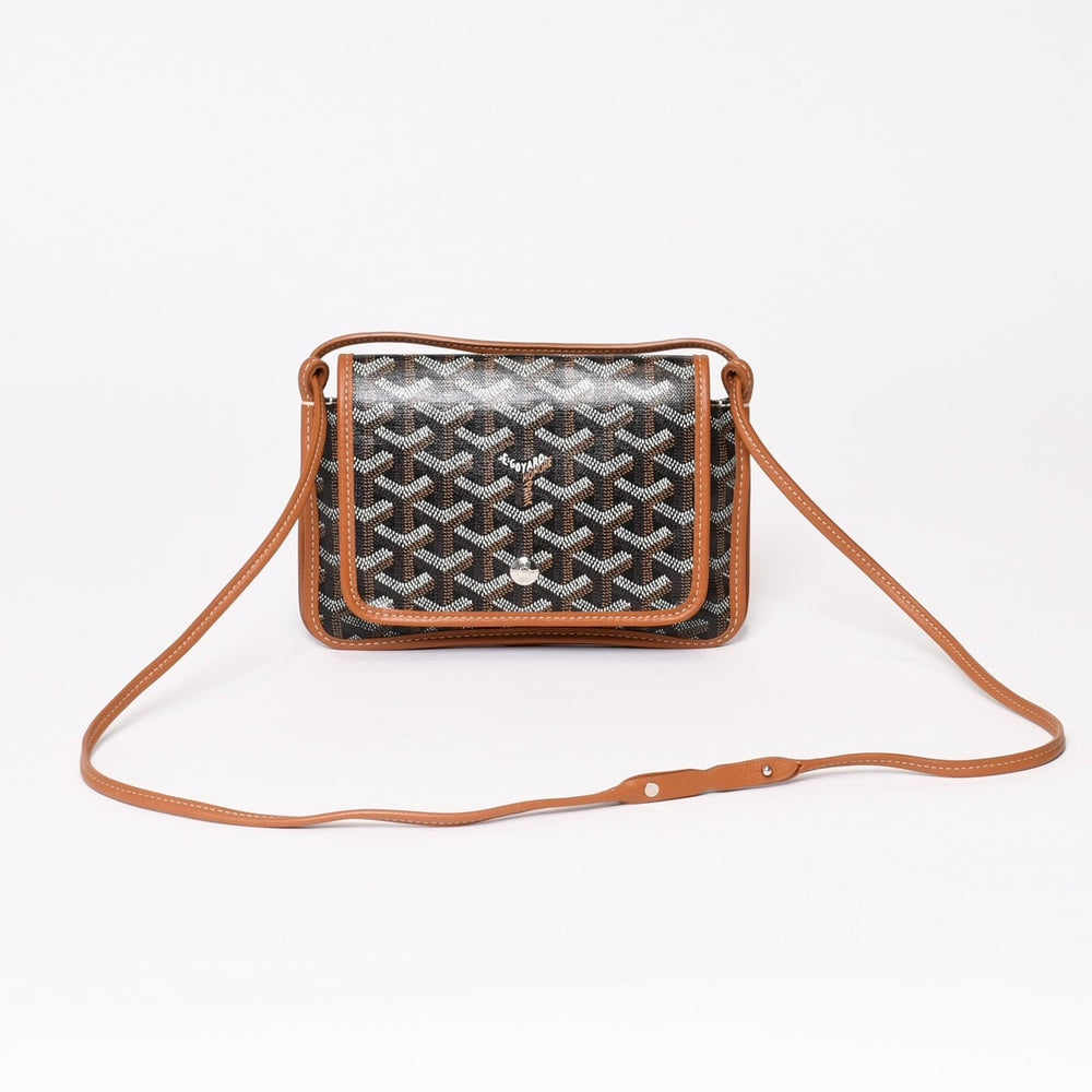 極美品 GOYARD ゴヤール Plumet Pouch Wallet プリュメ ポーチウォレット PLUMETPMLTY01CL03P ブラウン ブラック 中古 4b013963