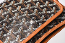 画像をギャラリービューアに読み込む, 極美品 GOYARD ゴヤール Plumet Pouch Wallet プリュメ ポーチウォレット PLUMETPMLTY01CL03P ブラウン ブラック 中古 4b013963