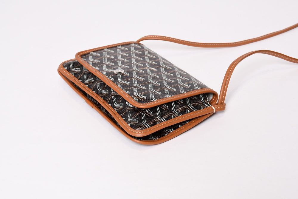 Very good condition GOYARD Plumet Pouch Wallet PLUMET PMLTY01CL03P Brown Black Used 4b013963