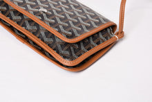 画像をギャラリービューアに読み込む, 極美品 GOYARD ゴヤール Plumet Pouch Wallet プリュメ ポーチウォレット PLUMETPMLTY01CL03P ブラウン ブラック 中古 4b013963