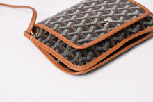 画像をギャラリービューアに読み込む, 極美品 GOYARD ゴヤール Plumet Pouch Wallet プリュメ ポーチウォレット PLUMETPMLTY01CL03P ブラウン ブラック 中古 4b013963