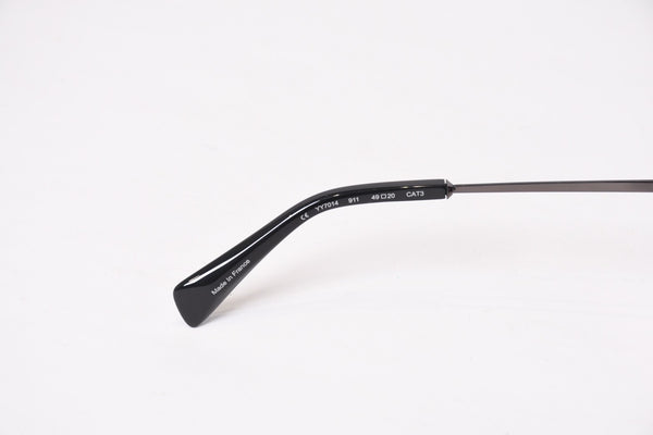 Yohji Yamamoto ヨウジヤマモト サングラス アイウェア YY7014 911 サイズ49□20 ブラック ブラウン 美品 中古 4b013983