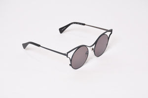 Yohji Yamamoto ヨウジヤマモト サングラス アイウェア YY7014 911 サイズ49□20 ブラック ブラウン 美品 中古 4b013983