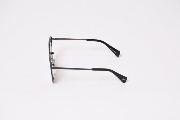 Yohji Yamamoto ヨウジヤマモト サングラス アイウェア YY7014 911 サイズ49□20 ブラック ブラウン 美品 中古 4b013983
