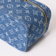 画像をギャラリービューアに読み込む, LOUIS VUITTON ルイ・ヴィトン その他バッグ M27946 ニース ミニ ベージュ ブルー モノグラムデニム レザー ゴールド金具 Sランク 4b014062