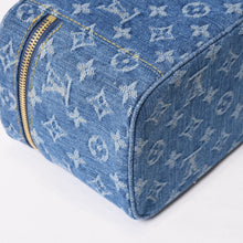 画像をギャラリービューアに読み込む, LOUIS VUITTON ルイ・ヴィトン その他バッグ M27946 ニース ミニ ベージュ ブルー モノグラムデニム レザー ゴールド金具 Sランク 4b014062