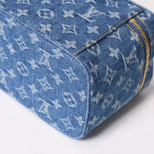 画像をギャラリービューアに読み込む, LOUIS VUITTON ルイ・ヴィトン その他バッグ M27946 ニース ミニ ベージュ ブルー モノグラムデニム レザー ゴールド金具 Sランク 4b014062
