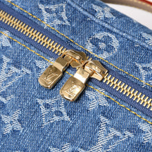 画像をギャラリービューアに読み込む, LOUIS VUITTON ルイ・ヴィトン その他バッグ M27946 ニース ミニ ベージュ ブルー モノグラムデニム レザー ゴールド金具 Sランク 4b014062