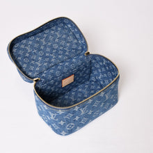 画像をギャラリービューアに読み込む, LOUIS VUITTON ルイ・ヴィトン その他バッグ M27946 ニース ミニ ベージュ ブルー モノグラムデニム レザー ゴールド金具 Sランク 4b014062