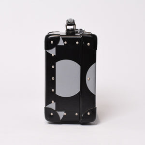 COMME des GARCONS コムデギャルソン × GLOBE TROTTER グローブ トロッター ミニトランク カーボンファイバー ドット柄 美品 中古 4b013867