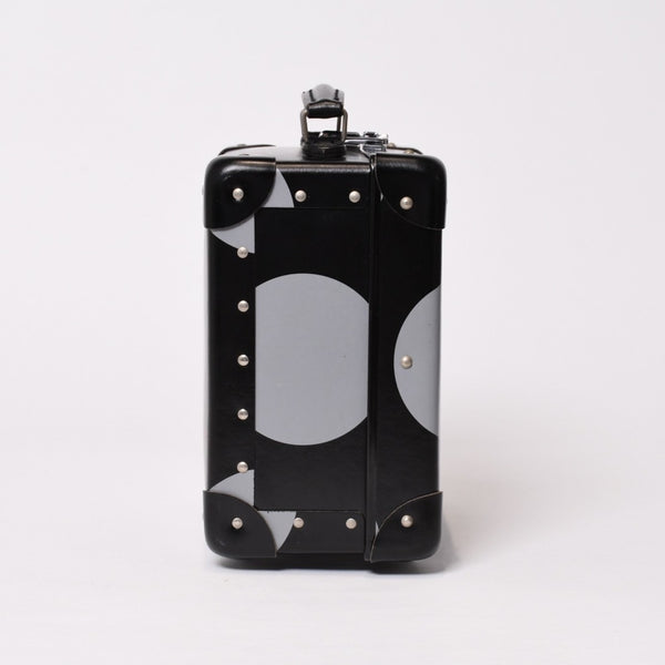 COMME des GARCONS コムデギャルソン × GLOBE TROTTER グローブ トロッター ミニトランク カーボンファイバー ドット柄 美品 中古 4b013867