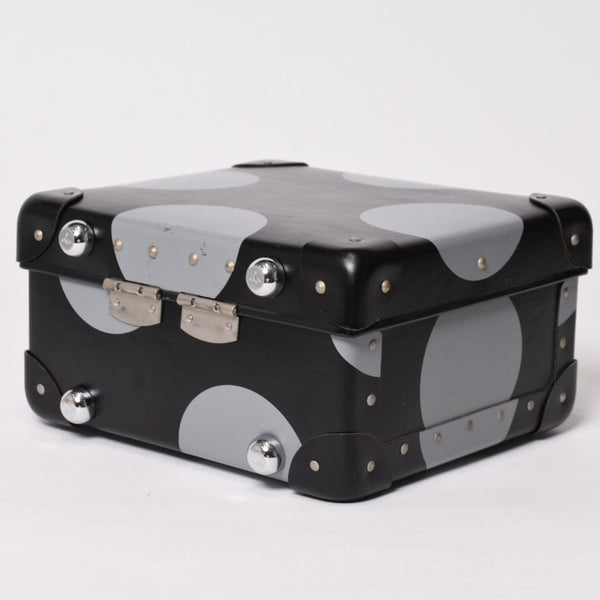 COMME des GARCONS コムデギャルソン × GLOBE TROTTER グローブ トロッター ミニトランク カーボンファイバー ドット柄 美品 中古 4b013867