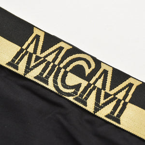 新品未使用 MCM エム・シー・エム アンダーウェア MFYASBM04 ブラック サイズL ゴールド 下着 中古 4b013316