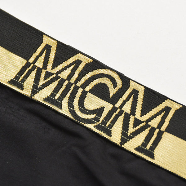 新品未使用 MCM エム・シー・エム アンダーウェア MFYASBM04 ブラック サイズL ゴールド 下着 中古 4b013316