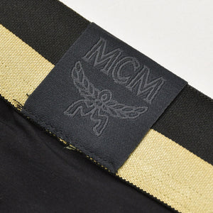 新品未使用 MCM エム・シー・エム アンダーウェア MFYASBM04 ブラック サイズL ゴールド 下着 中古 4b013316