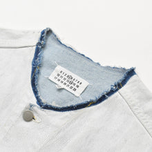 画像をギャラリービューアに読み込む, Maison Margiela メゾン マルジェラ ペンキ加工 S11AM0007 S30561Denim Jacket デニムジャケット ホワイト 美品 中古 4b014026