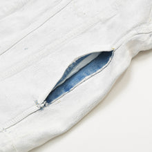 画像をギャラリービューアに読み込む, Maison Margiela メゾン マルジェラ ペンキ加工 S11AM0007 S30561Denim Jacket デニムジャケット ホワイト 美品 中古 4b014026