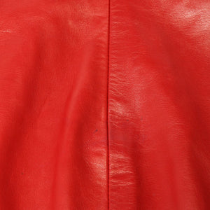 Very Good Condition SAINT LAURENT PARIS Saint Laurent Dress 328718 Lambskin Red Used 4b014127