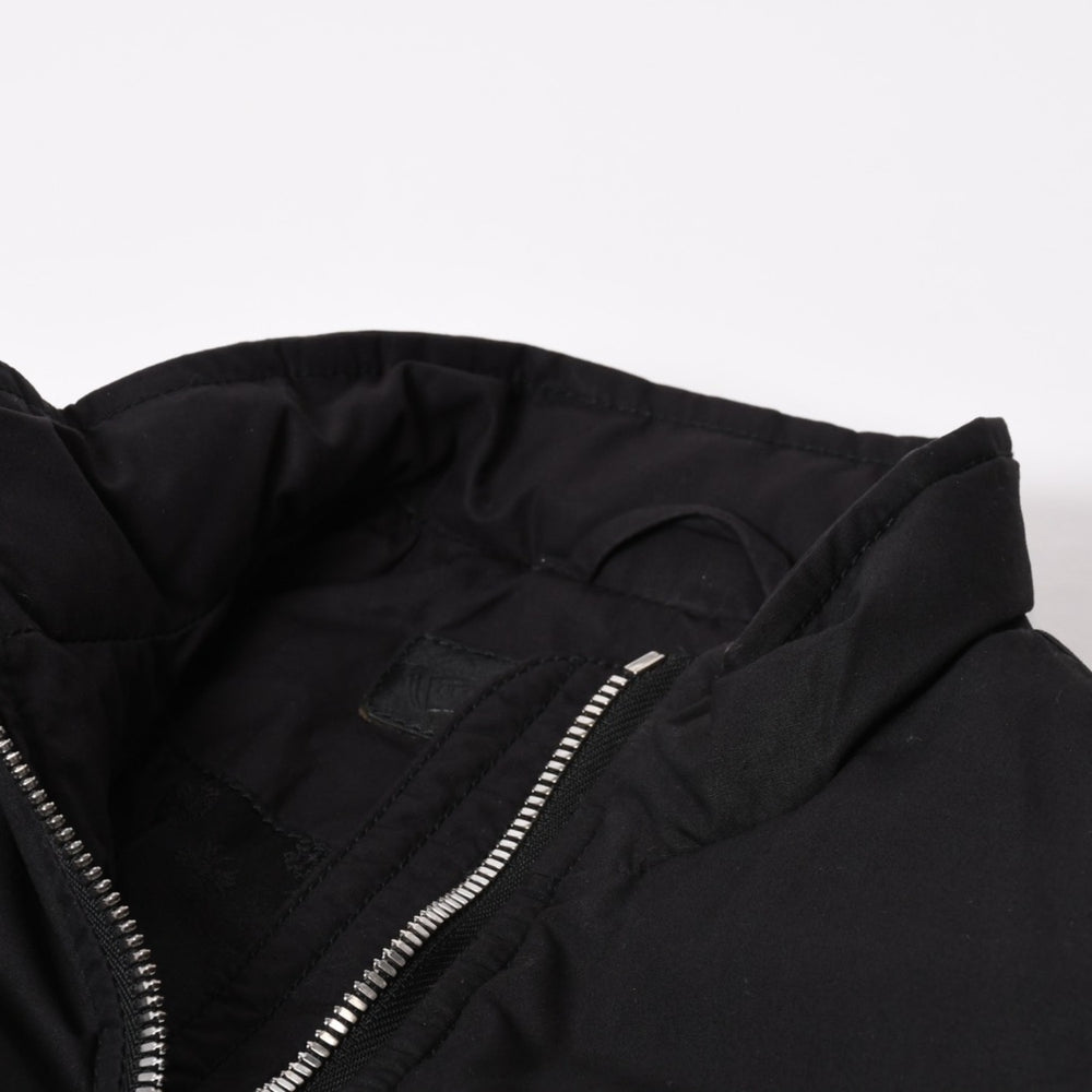 CHROME HEARTS クロムハーツ ダウンベスト サイズSM ダガージップ クロスボール ホースシュー ブラック シルバー925 美品 中古 4b014183