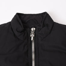 画像をギャラリービューアに読み込む, CHROME HEARTS クロムハーツ ダウンベスト サイズSM ダガージップ クロスボール ホースシュー ブラック シルバー925 美品 中古 4b014183