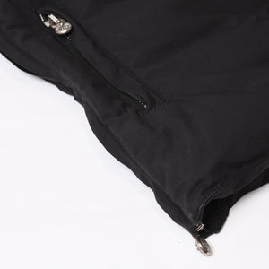 CHROME HEARTS クロムハーツ ダウンベスト サイズSM ダガージップ クロスボール ホースシュー ブラック シルバー925 美品 中古 4b014183