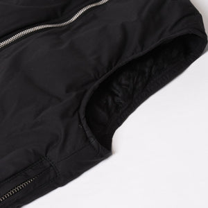 CHROME HEARTS クロムハーツ ダウンベスト サイズSM ダガージップ クロスボール ホースシュー ブラック シルバー925 美品 中古 4b014183