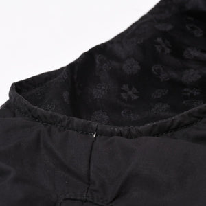 CHROME HEARTS クロムハーツ ダウンベスト サイズSM ダガージップ クロスボール ホースシュー ブラック シルバー925 美品 中古 4b014183