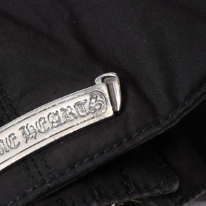 CHROME HEARTS クロムハーツ ダウンベスト サイズSM ダガージップ クロスボール ホースシュー ブラック シルバー925 美品 中古 4b014183