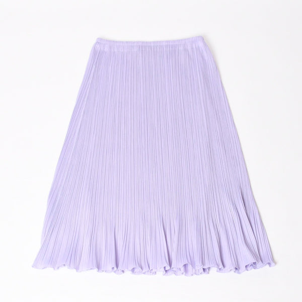 極美品 PLEATS PLEASE ISSEY MIYAKE プリーツプリーズ PP21 JG141 イッセイミヤケ スカート サイズ4 パープル 中古 4b014074