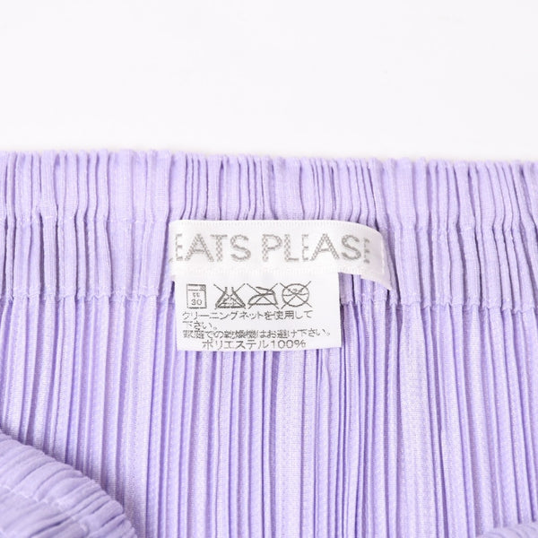 極美品 PLEATS PLEASE ISSEY MIYAKE プリーツプリーズ PP21 JG141 イッセイミヤケ スカート サイズ4 パープル 中古 4b014074