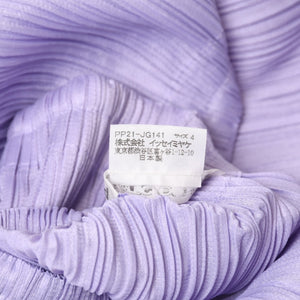 極美品 PLEATS PLEASE ISSEY MIYAKE プリーツプリーズ PP21 JG141 イッセイミヤケ スカート サイズ4 パープル 中古 4b014074