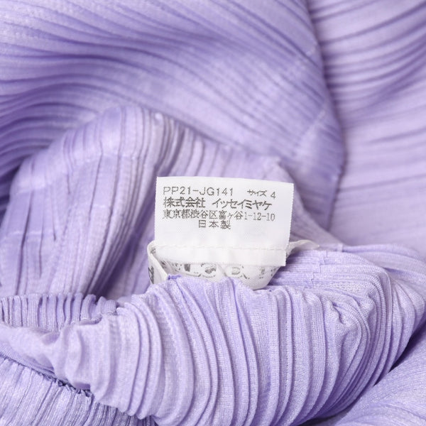 極美品 PLEATS PLEASE ISSEY MIYAKE プリーツプリーズ PP21 JG141 イッセイミヤケ スカート サイズ4 パープル 中古 4b014074