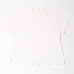 極美品 PLEATS PLEASE ISSEY MIYAKE プリーツプリーズ PP23 fK325 イッセイミヤケ カットソー サイズ3 ホワイト 中古 4b014075