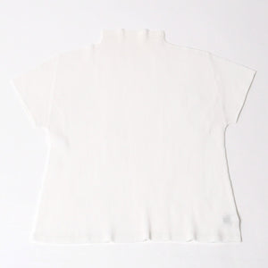 極美品 PLEATS PLEASE ISSEY MIYAKE プリーツプリーズ PP23 fK325 イッセイミヤケ カットソー サイズ3 ホワイト 中古 4b014075