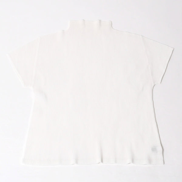 極美品 PLEATS PLEASE ISSEY MIYAKE プリーツプリーズ PP23 fK325 イッセイミヤケ カットソー サイズ3 ホワイト 中古 4b014075